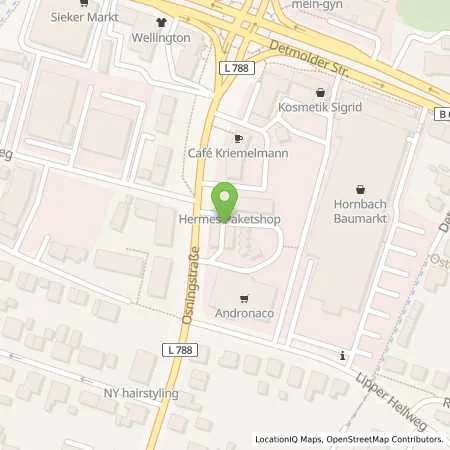 Standortübersicht der Tankstelle Olga Trippel in 33605 Bielefeld