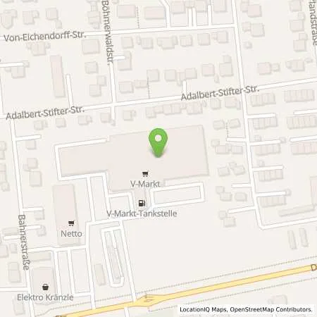 Standortübersicht der Tankstelle V-Markt Lauingen in 89415 Lauingen