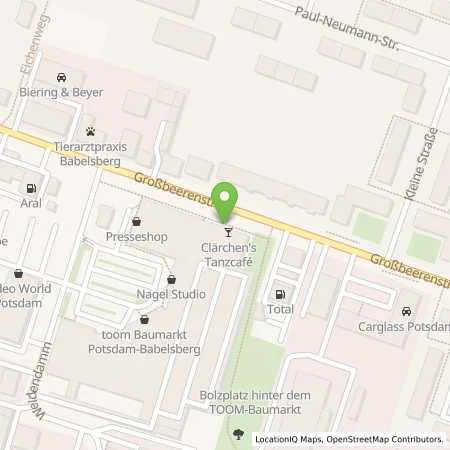 Standortübersicht der Tankstelle TotalEnergies Potsdam in 14482 Potsdam