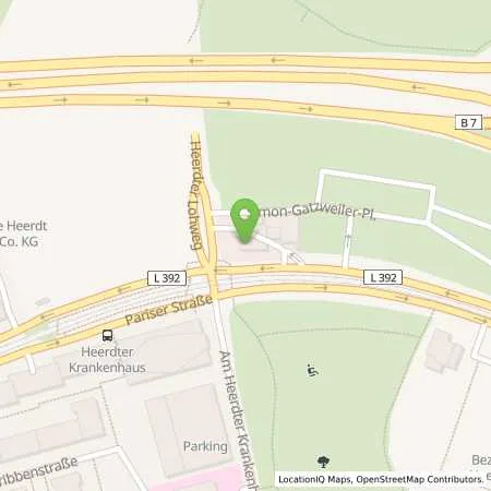 Standortübersicht der Tankstelle Aral Tankstelle in 40549 Düsseldorf