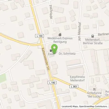 Standortübersicht der Tankstelle Esso Tankstelle in 30900 WEDEMARK