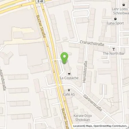 Standortübersicht der Tankstelle Esso Tankstelle in 90408 NUERNBERG