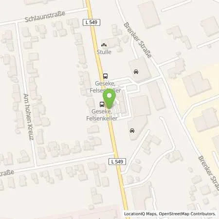 Standortübersicht der Tankstelle Aral Tankstelle in 59590 Geseke