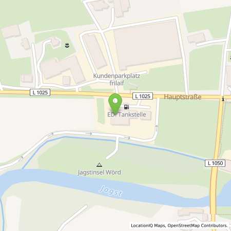 Standortübersicht der Benzin-Super-Diesel Tankstelle: ED-Jagsthausen in 74249, Jagsthausen