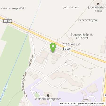 Standortübersicht der Benzin-Super-Diesel Tankstelle: Aral Tankstelle in 59494, Soest