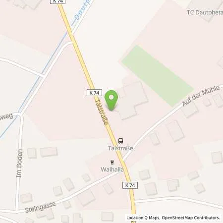 Standortübersicht der Tankstelle Autohaus Wahl Mittelhessen Gmbh & Co. KG in 35232 Dautphetal