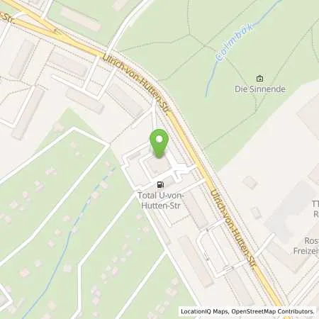 Standortübersicht der Tankstelle TotalEnergies Rostock in 18069 Rostock