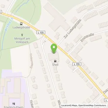 Standortübersicht der Tankstelle Shell Oberhausen Weseler Str. 51 in 46149 Oberhausen
