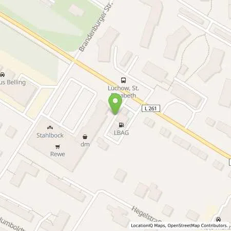 Standortübersicht der Tankstelle Landw. Bezugs- und Absatzgenossenschaft Lüchow eG in 29439 Lüchow