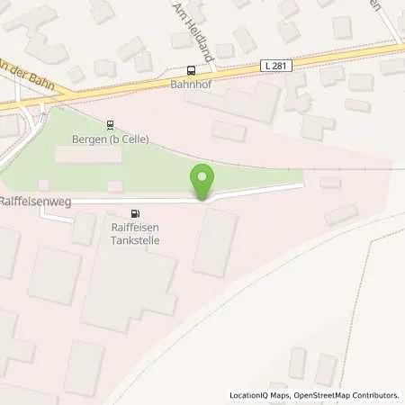 Standortübersicht der Tankstelle Raiffeisen Centralheide eG in 29303 Bergen
