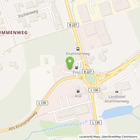 Standortübersicht der Tankstelle Esso Tankstelle in 40885 RATINGEN