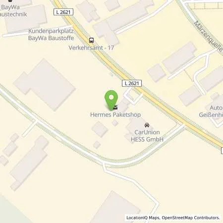 Standortübersicht der Tankstelle Behlert GbR in 98617 Meiningen