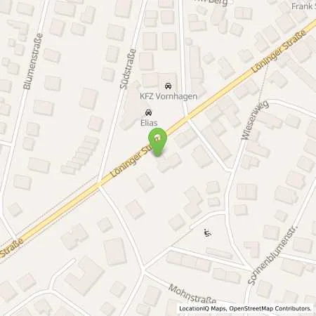 Standortübersicht der Tankstelle BFT Cloppenburg Löninger in 49661 Cloppenburg