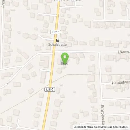 Standortübersicht der Tankstelle Esso Tankstelle in 44534 LUENEN