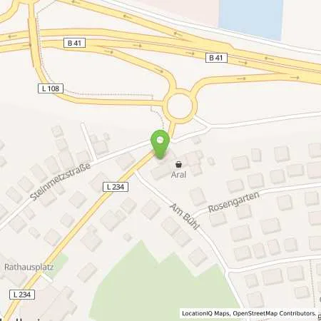 Standortübersicht der Tankstelle Aral Tankstelle in 55596 Waldböckelheim