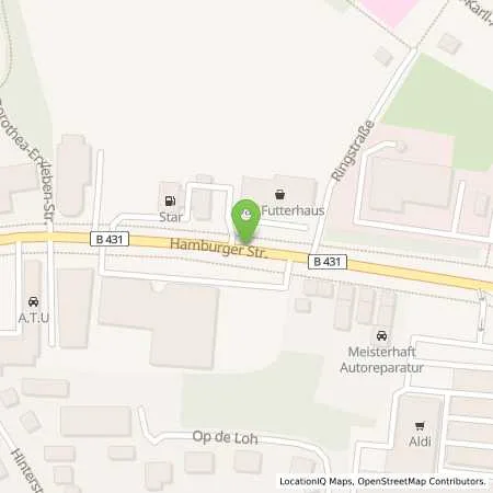 Standortübersicht der Tankstelle ELMSHORN, HAMBURGER STR. in 25337 Elmshorn