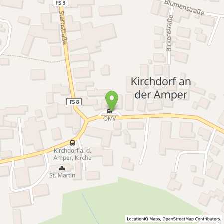 Standortübersicht der Benzin-Super-Diesel Tankstelle: Kirchdorf Hauptstraße 1 in 85414, Kirchdorf