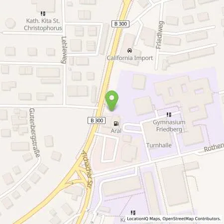 Standortübersicht der Tankstelle Aral Tankstelle in 86316 Friedberg