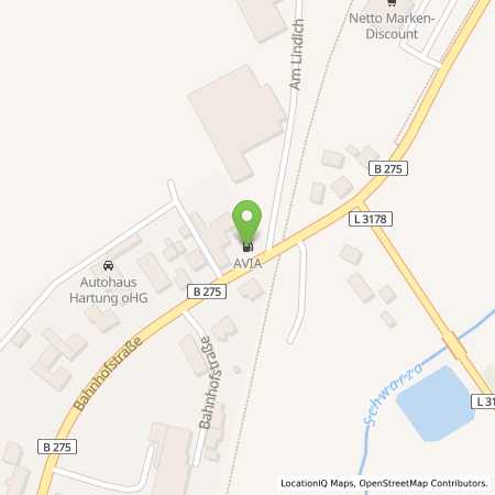 Standortübersicht der Benzin-Super-Diesel Tankstelle: AVIA Tankstelle in 36355, Grebenhain