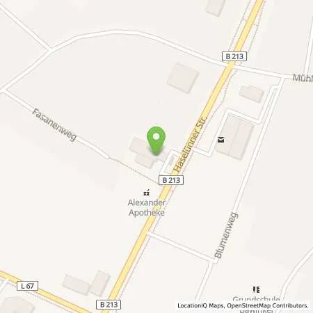 Standortübersicht der Tankstelle Aral Tankstelle in 49844 Bawinkel