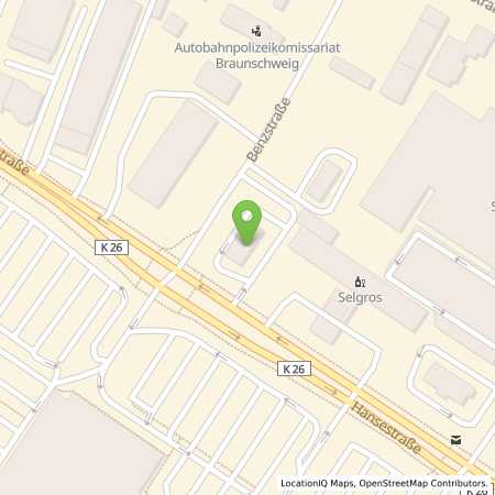 Standortübersicht der Benzin-Super-Diesel Tankstelle: Greenline Braunschweig in 38112, Braunschweig