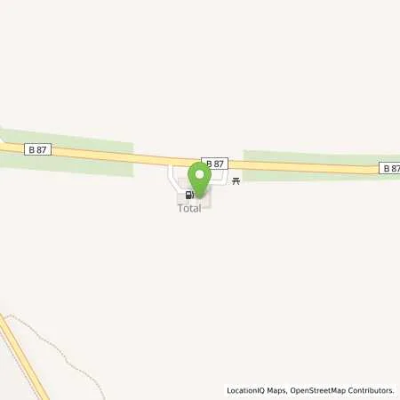 Standortübersicht der Tankstelle TotalEnergies Bad Koesen in 06628 Bad Koesen