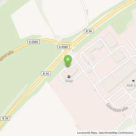 Standortübersicht der Tankstelle Shell Dogern Schnötstr. 2 in 79804 Dogern