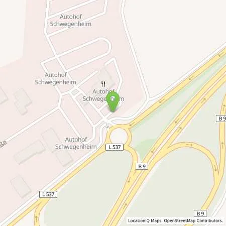 Standortübersicht der Tankstelle Shell Schwegenheim Speyerer Str. 24 in 67365 Schwegenheim