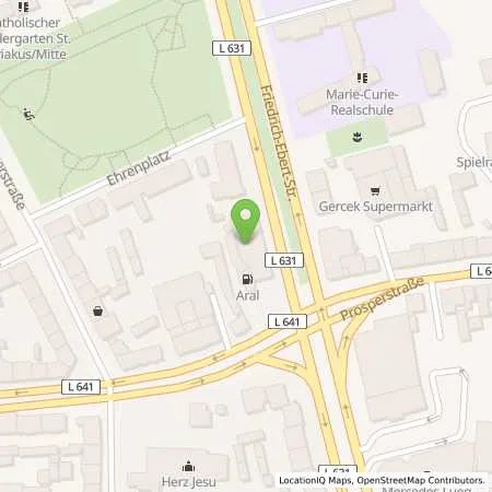 Standortübersicht der Tankstelle Aral Tankstelle in 46236 Bottrop