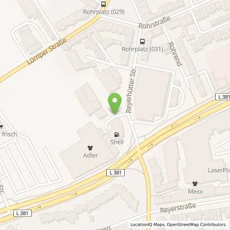 Standortübersicht der Tankstelle Shell Mönchengladbach Reyerhütter Str. 26 in 41065 Mönchengladbach