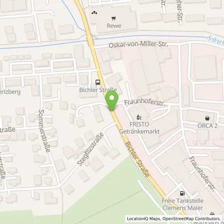 Standortübersicht der Tankstelle Freie Tankstelle Clemens Maier in 82377 Penzberg