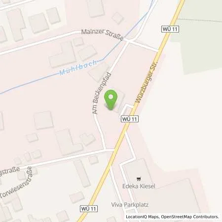 Standortübersicht der Tankstelle Jürgen Rösch in 97277 Neubrunn