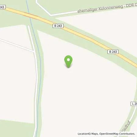 Standortübersicht der Tankstelle Honsel TS Mackenrode in 99755 Hohenstein (Mackenrode)