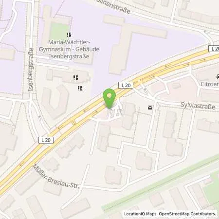 Standortübersicht der Tankstelle Shell Essen Mueller-Breslau-Str. 42 in 45130 Essen