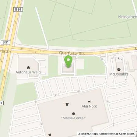 Standortübersicht der Tankstelle TotalEnergies Merseburg in 06217 Merseburg