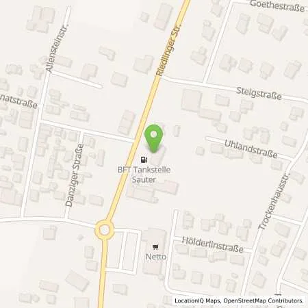 Standortübersicht der Tankstelle bft- Tankstelle Oel-Heimburger GmbH in 88521 Ertingen