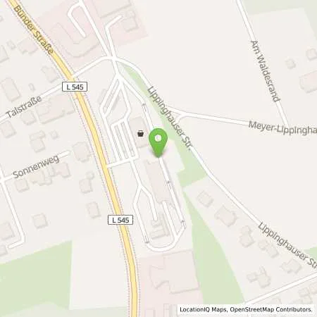 Standortübersicht der Tankstelle Tankstelle Hiddenhausen in 32120 Hiddenhausen