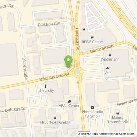 Standortübersicht der Tankstelle Aral Tankstelle in 70771 Leinfelden (Echterdin)