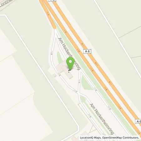 Standortübersicht der Tankstelle Shell Hockenheim A6 Am Hockenheimring West in 68766 Hockenheim