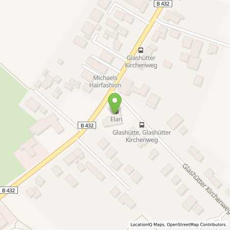 Standortübersicht der Benzin-Super-Diesel Tankstelle: Elan Norderstedt in 22851, Norderstedt