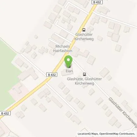 Standortübersicht der Tankstelle Elan Norderstedt in 22851 Norderstedt