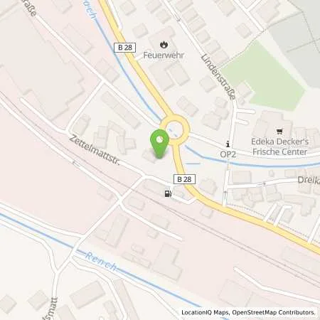 Standortübersicht der Tankstelle Tankstelle Hodapp in 77728 Oppenau