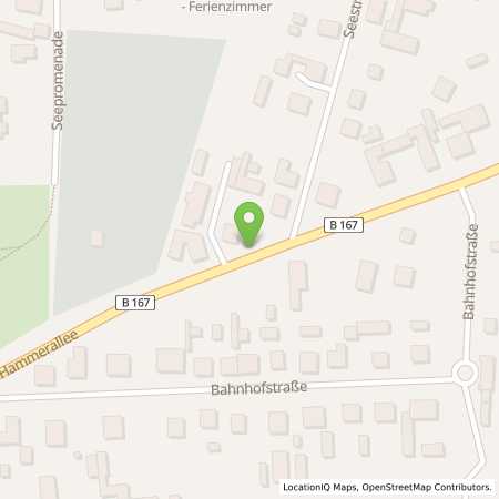 Standortübersicht der Benzin-Super-Diesel Tankstelle: Sprint Liebenwalde Hammerallee in 16559, Liebenwalde