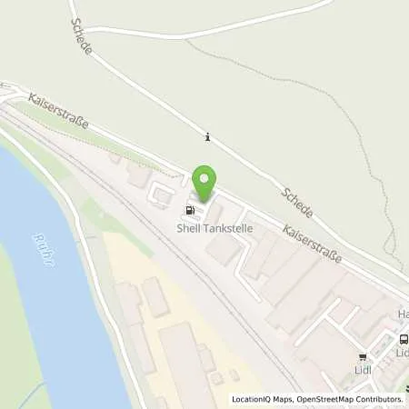 Standortübersicht der Tankstelle Shell Wetter Kaiserstr. 8 in 58300 Wetter