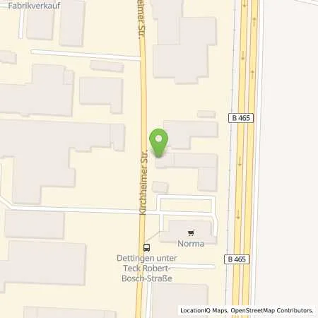 Standortübersicht der Tankstelle Dettingen unter Teck, Kirchheimer Str. 176/2 in 73265 Dettingen Unter Teck