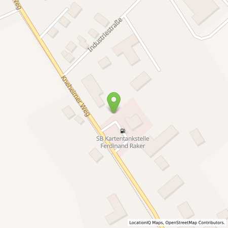 Standortübersicht der Benzin-Super-Diesel Tankstelle: SB Tankstelle Raker in 49696, Molbergen