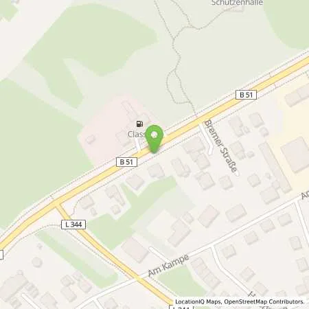 Standortübersicht der Tankstelle Barnstorf in 49406 Barnstorf