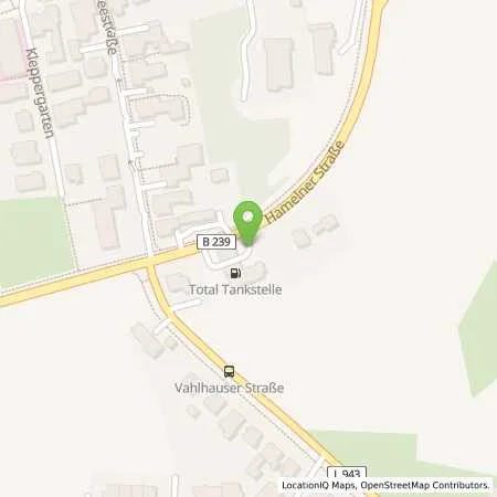 Standortübersicht der Tankstelle Elan Horn-Bad Meinberg in 32805 Horn-Bad Meinberg