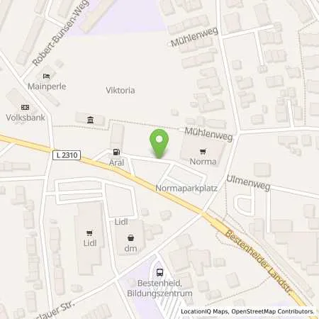 Standortübersicht der Tankstelle Aral Tankstelle in 97877 Wertheim