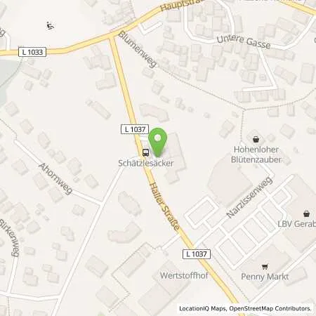 Standortübersicht der Tankstelle Aral Tankstelle in 74582 Gerabronn